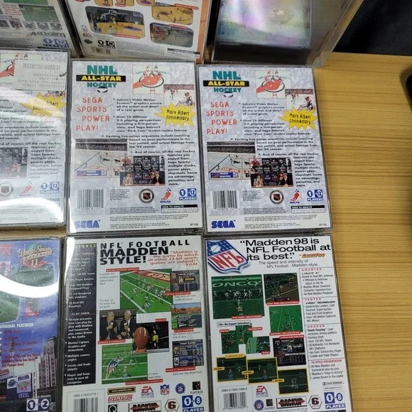 Sega Saturn Game Bundle Lot of 15 PGA Tour Fifa Madden 97 98 NHL Hockey World